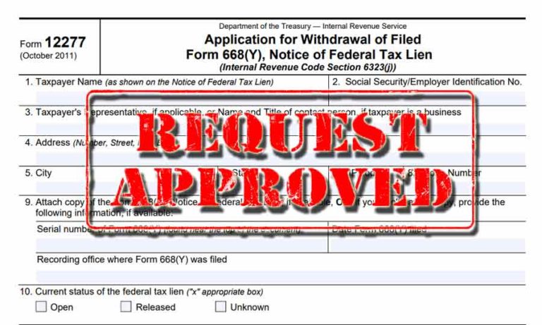 Tips for IRS Form 12277: Withdrawal of Federal Tax Lien